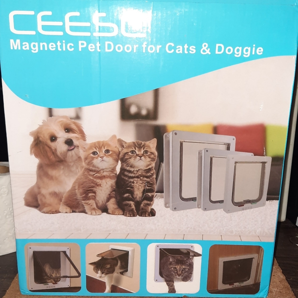 Ceese Magnetic Pet Door for Cats and Small Dogs